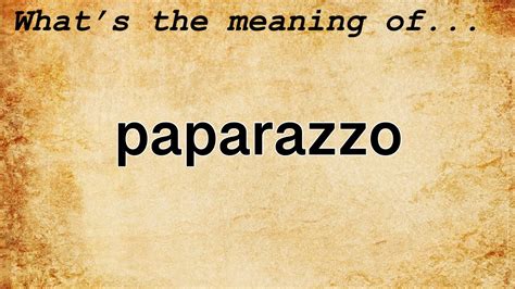 paparazzi meaning in tagalog|PAPARAZZI Meaning in Tagalog .